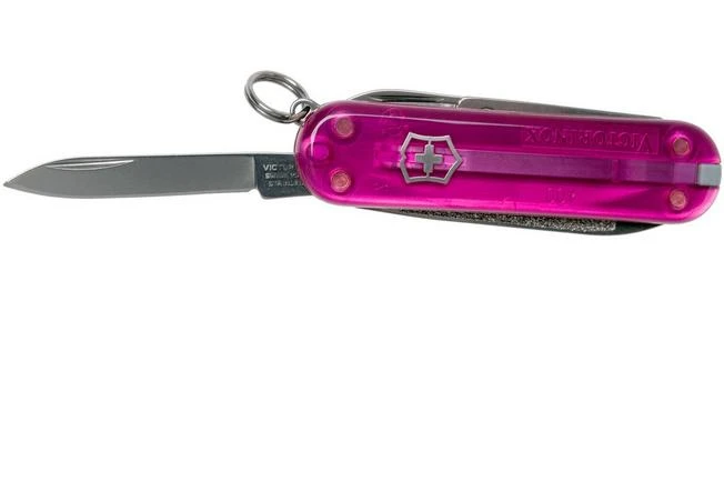 Victorinox Classic Transparant Pink 0.6203.T5 Swiss Pocket Knife 6 Victorinox Classic Transparant Pink 0.6203.T5 Swiss Pocket Knife - Image 4