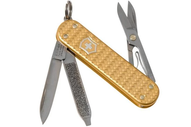 Victorinox Classic SD Precious Alox, Brass Gold 0.6221.408G Swiss Pocket Knife 3 Victorinox Classic SD Precious Alox, Brass Gold 0.6221.408G Swiss Pocket Knife