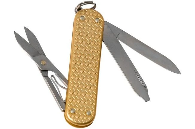 Victorinox Classic SD Precious Alox, Brass Gold 0.6221.408G Swiss Pocket Knife 4 Victorinox Classic SD Precious Alox, Brass Gold 0.6221.408G Swiss Pocket Knife - Image 2