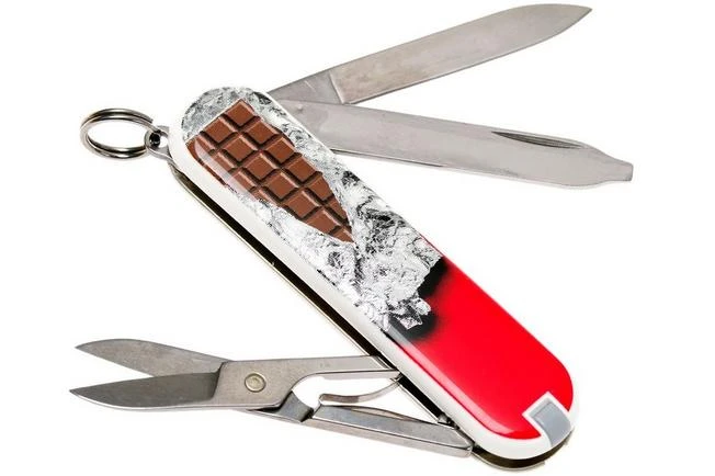 Victorinox Classic, Swiss Pocket Knife, Chocolate 4 Victorinox Classic, Swiss Pocket Knife, Chocolate - Image 2