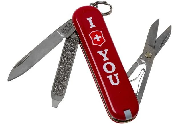 Victorinox Classic ‘The Gift’, I Love You, Red 0.6233.851 Swiss Pocket Knife 3 Victorinox Classic ‘The Gift’, I Love You, Red 0.6233.851 Swiss Pocket Knife