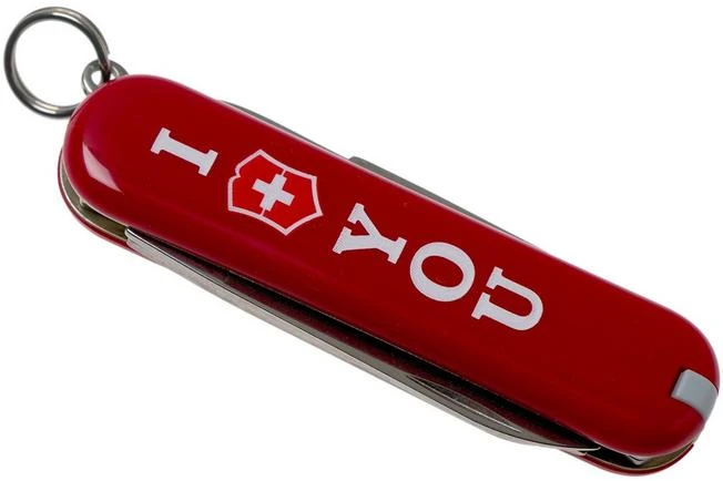 Victorinox Classic ‘The Gift’, I Love You, Red 0.6233.851 Swiss Pocket Knife 6 Victorinox Classic ‘The Gift’, I Love You, Red 0.6233.851 Swiss Pocket Knife - Image 4