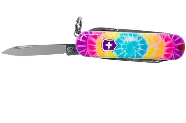 Victorinox Classic SD Tie Dye Limited Edition 2021 0.6223.L2103 Swiss Pocket Knife 5 Victorinox Classic SD Tie Dye Limited Edition 2021 0.6223.L2103 Swiss Pocket Knife - Image 3