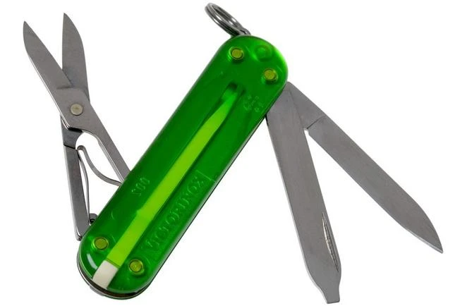 Victorinox Classic SD Translucent Colours, Green Tea 0.6223.T41G Swiss Pocket Knife 4 Victorinox Classic SD Translucent Colours, Green Tea 0.6223.T41G Swiss Pocket Knife - Image 2