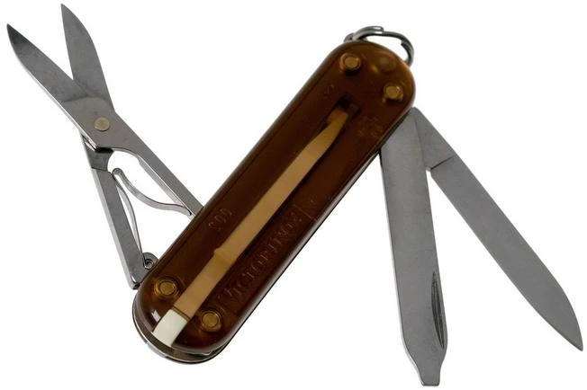 Victorinox Classic SD Translucent Colours, Chocolate Fudge 0.6223.T55G Swiss Pocket Knife 4 Victorinox Classic SD Translucent Colours, Chocolate Fudge 0.6223.T55G Swiss Pocket Knife - Image 2