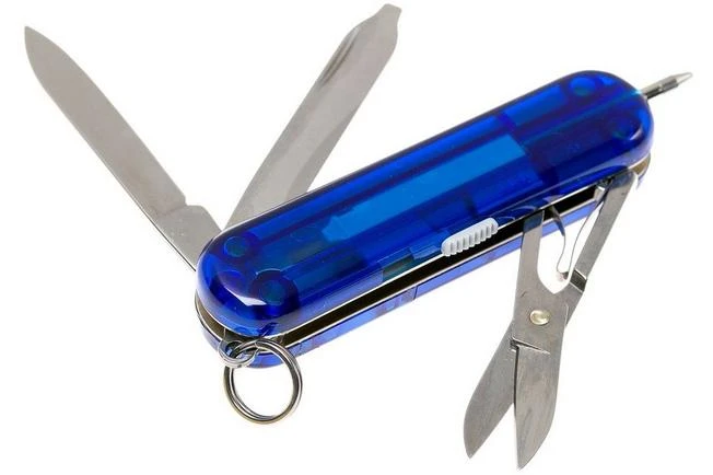 Victorinox Signature Lite, Swiss Pocket Knife, Transparant Blue 4 Victorinox Signature Lite, Swiss Pocket Knife, Transparant Blue - Image 2