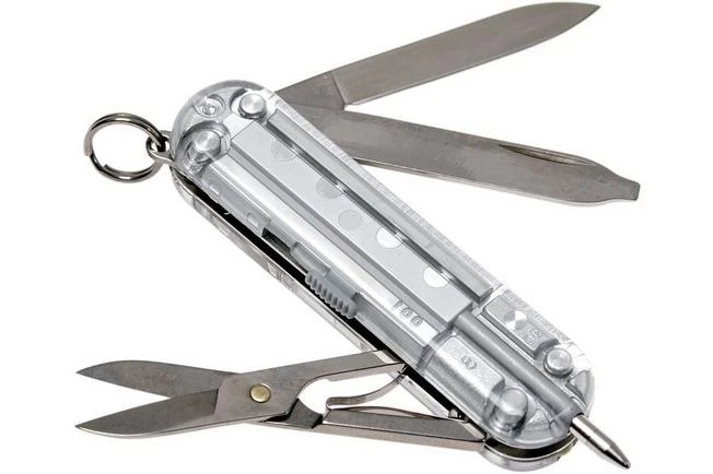 Victorinox Signature Lite, Swiss Pocket Knife, Transparant Silver 4 Victorinox Signature Lite, Swiss Pocket Knife, Transparant Silver - Image 2