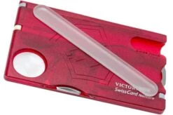 Victorinox SwissCard Nailcare Translucent Red - 0.7240.T -Victorinox VT0 7240 T 03 victorinox