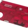 Victorinox SwissCard Lite Translucent Red 0.7300.T 1 Victorinox SwissCard Lite Translucent Red 0.7300.T -Victorinox VT0 7300 T 01 victorinox