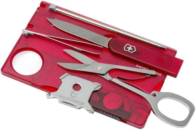 Victorinox SwissCard Lite Translucent Red 0.7300.T 4 Victorinox SwissCard Lite Translucent Red 0.7300.T - Image 2