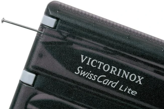 Victorinox SwissCard Lite Black Translucent - 0.7333.T3 5 Victorinox SwissCard Lite Black Translucent - 0.7333.T3 - Image 3
