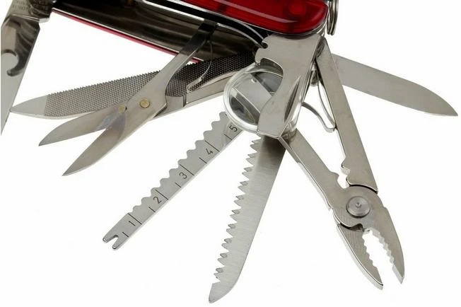 Victorinox Swisschamp (33) - Red Transparant 4 Victorinox Swisschamp (33) - Red Transparant - Image 2