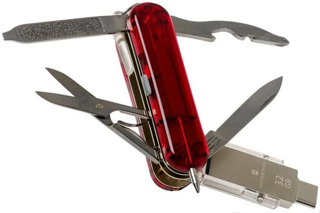 Victorinox Midnite Manager @ Work 32Gb Translucent Red 4.6336.TG32 Swiss Pocket Knife 4 Victorinox Midnite Manager @ Work 32Gb Translucent Red 4.6336.TG32 Swiss Pocket Knife - Image 2