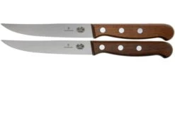 Victorinox Wood 5.1200.12G Steak Knife, Set Of 2, Straight Edge