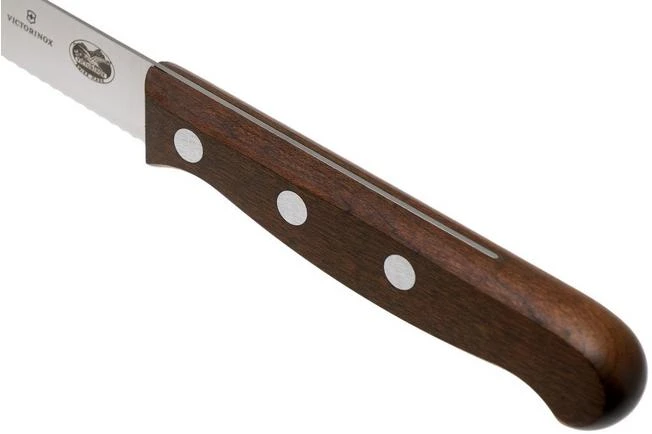 Victorinox Wood 5.1230.12G Steak Knife, Set Of 2, Serrated 7 Victorinox Wood 5.1230.12G Steak Knife, Set Of 2, Serrated - Image 5