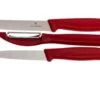 Victorinox SwissClassic Vegetable Knives In Red, Set Of 3, 6.7111.31 2 Victorinox SwissClassic Vegetable Knives In Red, Set Of 3, 6.7111.31 -Victorinox VT6 7111 31 01 victorinox vt6 7111 31 01