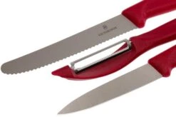 Victorinox SwissClassic Vegetable Knives In Red, Set Of 3, 6.7111.31 9 Victorinox SwissClassic Vegetable Knives In Red, Set Of 3, 6.7111.31 -Victorinox VT6 7111 31 03 victorinox vt6 7111 31 03
