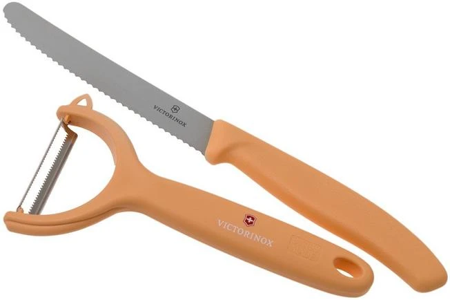 Victorinox SwissClassic 6.7116.23L92 2-piece Vegetable Knife Set, Orange 3 Victorinox SwissClassic 6.7116.23L92 2-piece Vegetable Knife Set, Orange