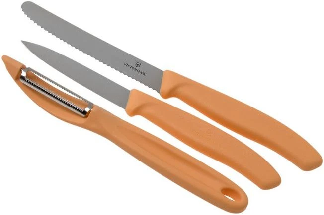 Victorinox SwissClassic 6.7116.31L92 3-piece Vegetable Knife Set, Orange 3 Victorinox SwissClassic 6.7116.31L92 3-piece Vegetable Knife Set, Orange