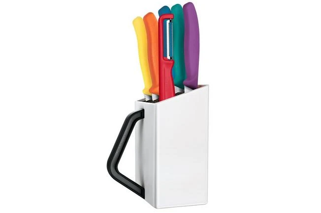 Victorinox Swiss Classic 6.7126.6C1, Multicolor, 6-piece Knife Set Including Knife Block 3 Victorinox Swiss Classic 6.7126.6C1, Multicolor, 6-piece Knife Set Including Knife Block