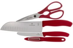 Victorinox SwissClassic 6.7131.4G 4-piece Kitchen Knife Set, Red