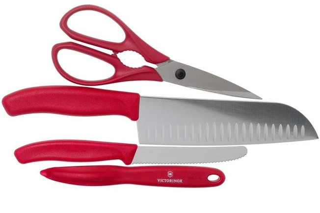Victorinox SwissClassic 6.7131.4G 4-piece Kitchen Knife Set, Red 3 Victorinox SwissClassic 6.7131.4G 4-piece Kitchen Knife Set, Red - Image 2
