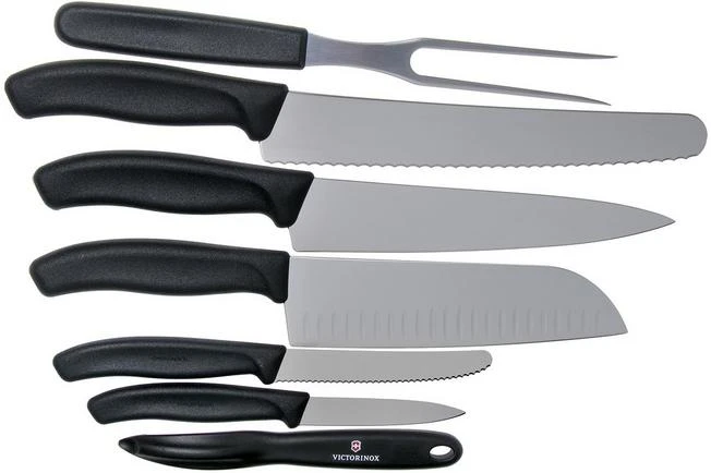 Victorinox SwissClassic 6.7133.7G 7-piece Kitchen Knife Set, Black 4 Victorinox SwissClassic 6.7133.7G 7-piece Kitchen Knife Set, Black - Image 2