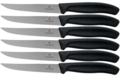 Victorinox SwissClassic 6.7233.6, 6-piece Steak Knife Set, Black