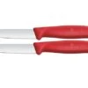 Victorinox Swiss Classic 6.7601.2C1 Straight, Red, Set Of 2 Vegetable Knives, 8 Cm