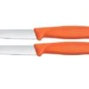 Victorinox Swiss Classic 6.7609.2C1 Straight, Orange, Set Of 2 Vegetable Knives, 8 Cm