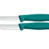 Victorinox Swiss Classic 6.7694.2 Straight/Wavy, Green, Set Of 2 Vegetable Knives, 8 Cm 1 Victorinox Swiss Classic 6.7694.2 Straight/Wavy, Green, Set Of 2 Vegetable Knives, 8 Cm -Victorinox VT6 7694 2C1 01 victorinox