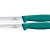 Victorinox Swiss Classic 6.7794.2C1 Straight/Wavy, Green, Set Of 2 Vegetable Knives, 10 Cm -Victorinox VT6 7794 2C1 01 victorinox