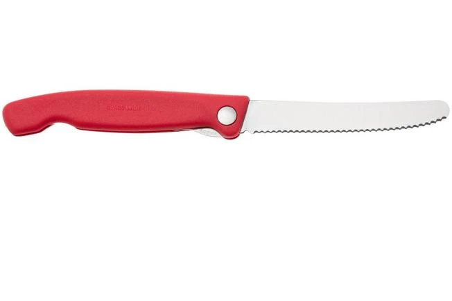 Victorinox SwissClassic 6.7831.FB Serrated Foldable Vegetable Knife, Red 4 Victorinox SwissClassic 6.7831.FB Serrated Foldable Vegetable Knife, Red - Image 2