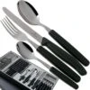 Victorinox SwissClassic 6.7833.24, 24-piece Cutlery Set With Tomato Knife, Black