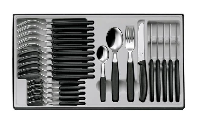 Victorinox SwissClassic 6.7833.24, 24-piece Cutlery Set With Tomato Knife, Black 3 Victorinox SwissClassic 6.7833.24, 24-piece Cutlery Set With Tomato Knife, Black