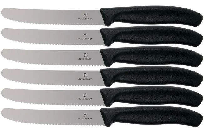 Victorinox SwissClassic 6.7833.6, 6-piece Tomato Knife Set, Black 3 Victorinox SwissClassic 6.7833.6, 6-piece Tomato Knife Set, Black