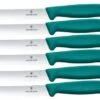 Victorinox Swiss Classic 6.7834.6C1 Tomato & Table Knife, Wavy, Green, Set Of 6 Tomato Knives