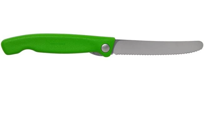 Victorinox SwissClassic 6.7836.F4B Serrated Foldable Vegetable Knife, Green 4 Victorinox SwissClassic 6.7836.F4B Serrated Foldable Vegetable Knife, Green - Image 2