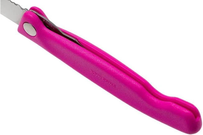Victorinox SwissClassic Foldable Vegetable Knife Pink, 6.7836.F5B 7 Victorinox SwissClassic Foldable Vegetable Knife Pink, 6.7836.F5B - Image 5
