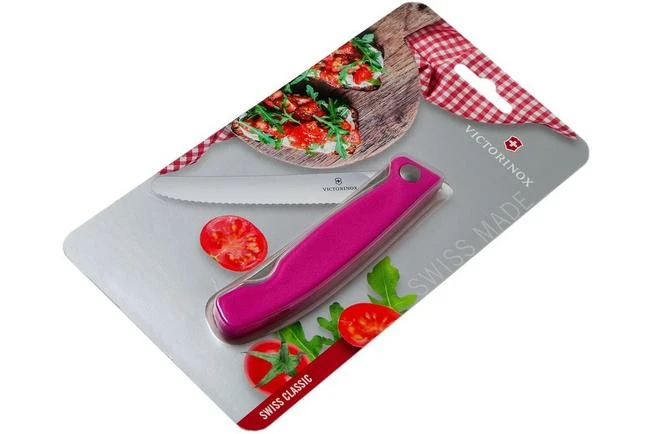Victorinox SwissClassic Foldable Vegetable Knife Pink, 6.7836.F5B 9 Victorinox SwissClassic Foldable Vegetable Knife Pink, 6.7836.F5B - Image 7