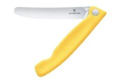 Victorinox Swiss Classic Picnic Knife 6.7838.FC1 Wavy, Yellow, Foldable Serrated Vegetable Knife