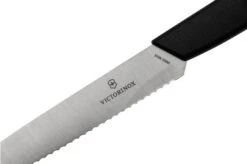 Victorinox Swiss Modern 6.9003.10W Serrated Vegetable Knife 10 Cm, Black 11 Victorinox Swiss Modern 6.9003.10W Serrated Vegetable Knife 10 Cm, Black -Victorinox VT6 9003 10W 05 victorinox