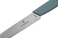 Victorinox Swiss Modern 6.9006.10W21 Serrated Vegetable Knife 10 Cm, Arona Blue 11 Victorinox Swiss Modern 6.9006.10W21 Serrated Vegetable Knife 10 Cm, Arona Blue -Victorinox VT6 9006 10W21 05 victorinox
