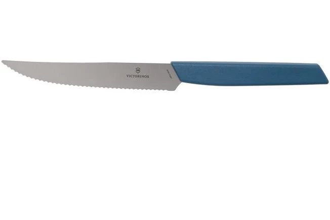 Victorinox Swiss Modern 6.9006.12W2 Steak Knife 12 Cm, Blue 3 Victorinox Swiss Modern 6.9006.12W2 Steak Knife 12 Cm, Blue