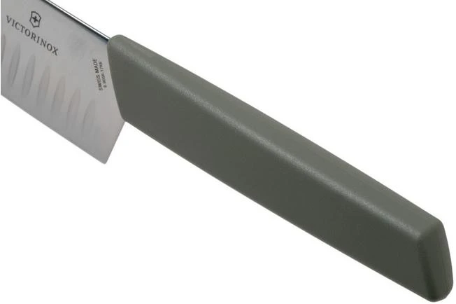 Victorinox Swiss Modern Santoku, Olive Green 7 Victorinox Swiss Modern Santoku, Olive Green - Image 5