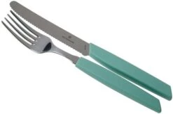 Victorinox Swiss Modern 6.9096.11W41.12, 12-piece Cutlery Set With Tomato Knife, Green