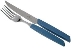 Victorinox Swiss Modern 6.9096.12W2.12, 12-piece Cutlery Set With Steak Knife, Blue