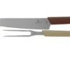 Victorinox Swiss Modern Carving Knife And Meat Fork, Red And Cream 2 Victorinox Swiss Modern Carving Knife And Meat Fork, Red And Cream -Victorinox VT6 9096 21G 01 victorinox